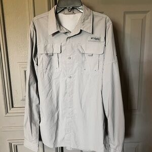 Columbia Gray Lightweight Shirt Jacket